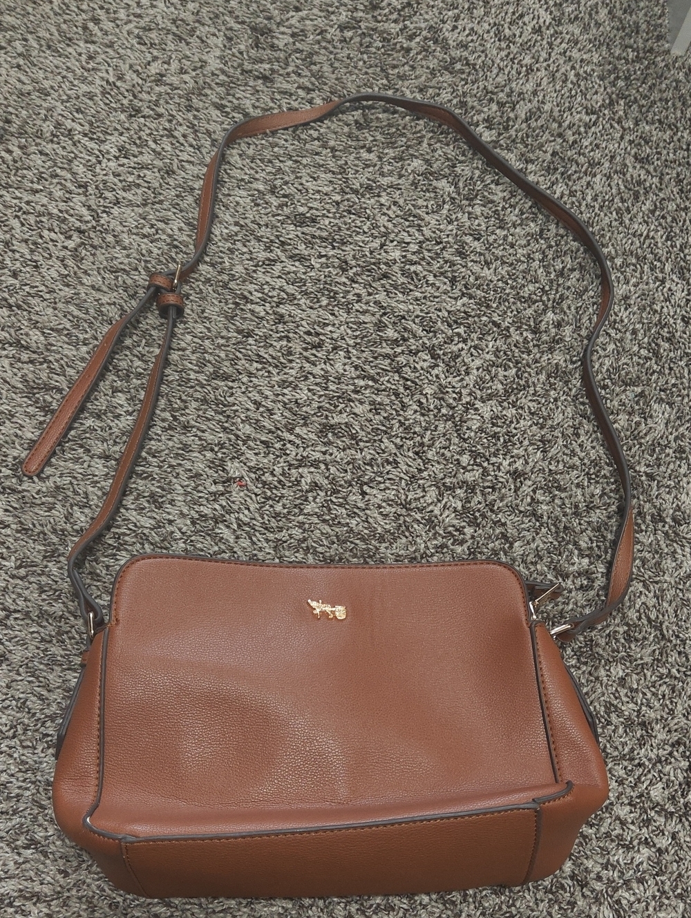 Classic Brown Leather Crossbody Bag